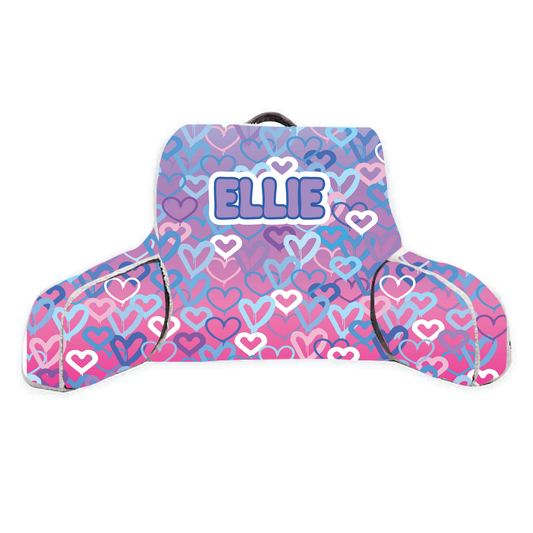 Ombre Hearts Lounge Around Pillow