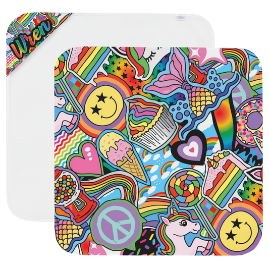 Rainbows and Unicorns Hooded Towel