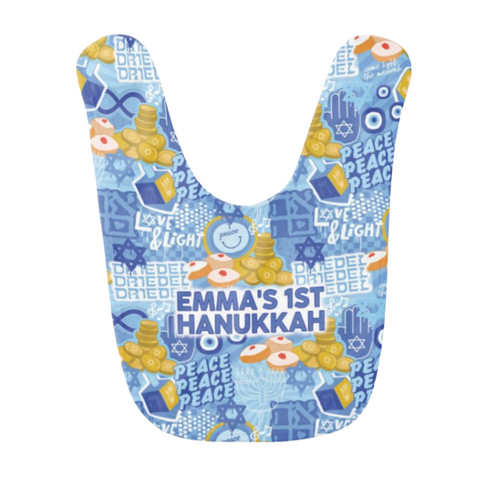 Happy Hanukkah Bib