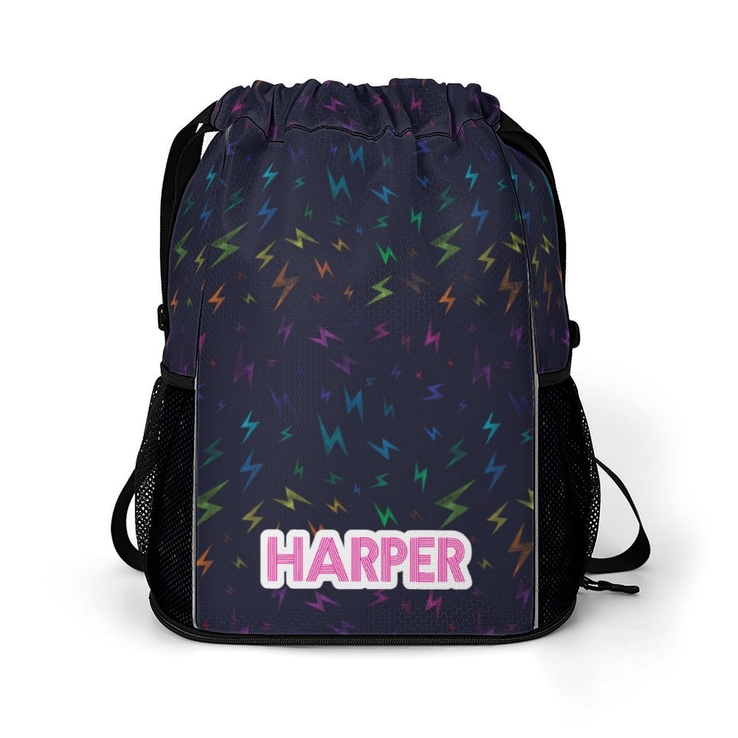 Rainbow Bolts Drawstring