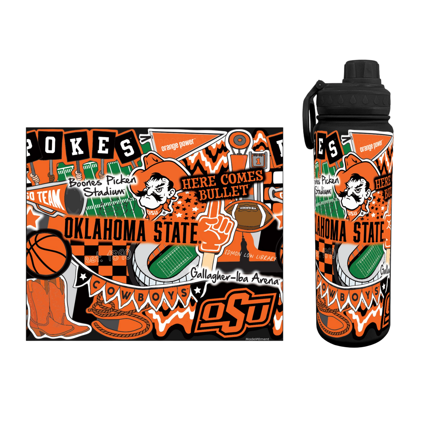 Oklahoma State Water Bottle