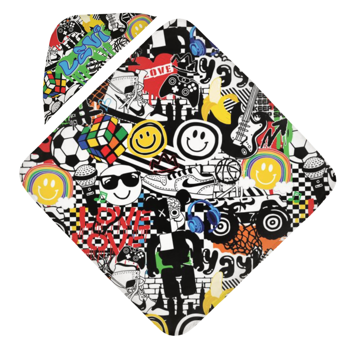 Keep Smiling Hooded Towel