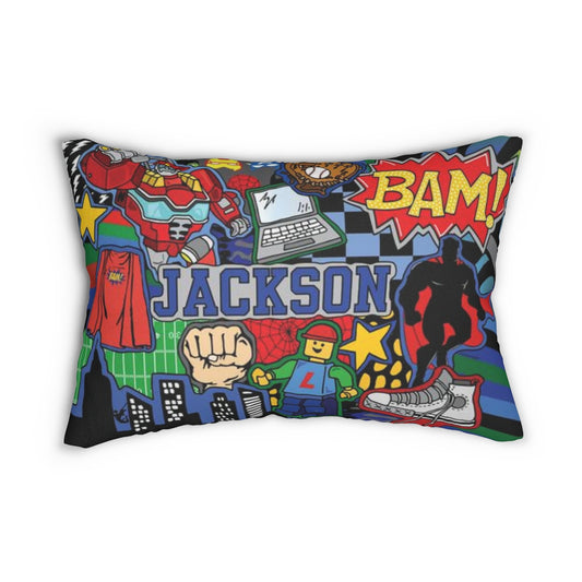 Boom Bam Kapow Throw Pillow