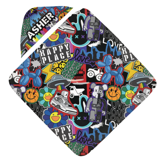 Happy Place Hooded Towel