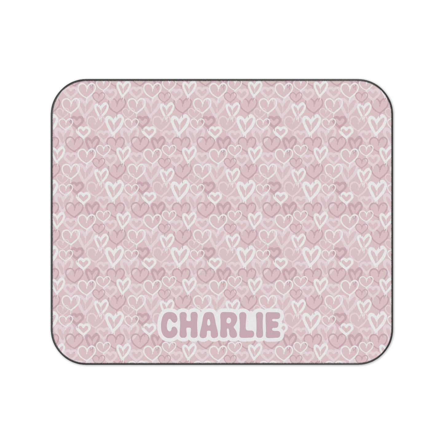 Ombre Hearts Blush Pink Outdoor Blanket