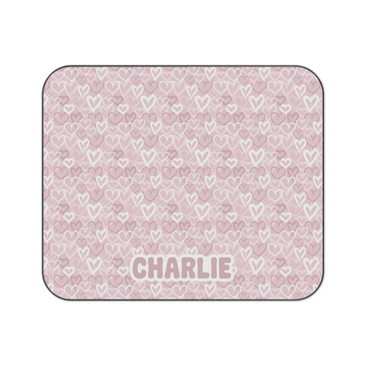 Ombre Hearts Blush Pink Outdoor Blanket