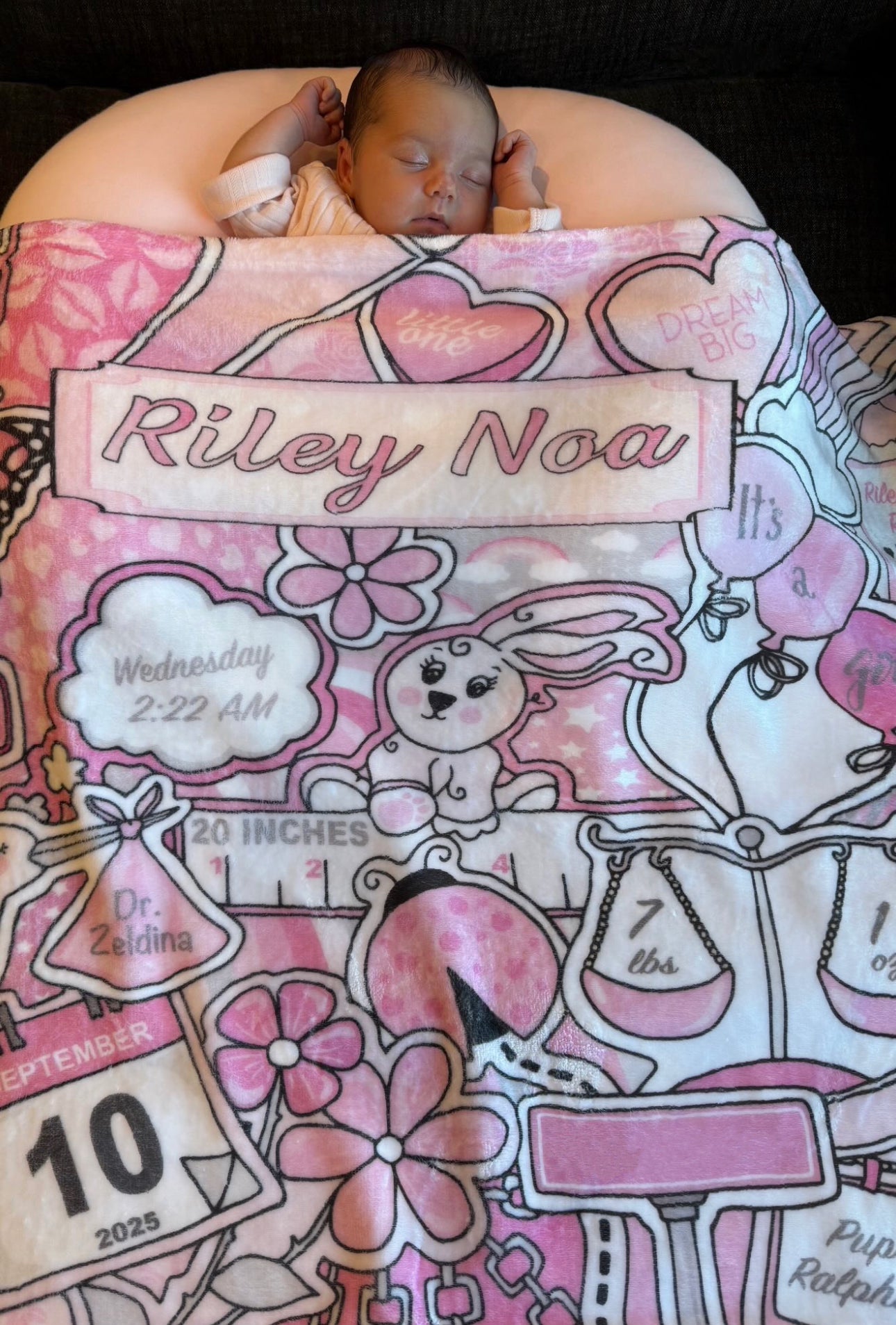 Welcome to the World Girl Blanket