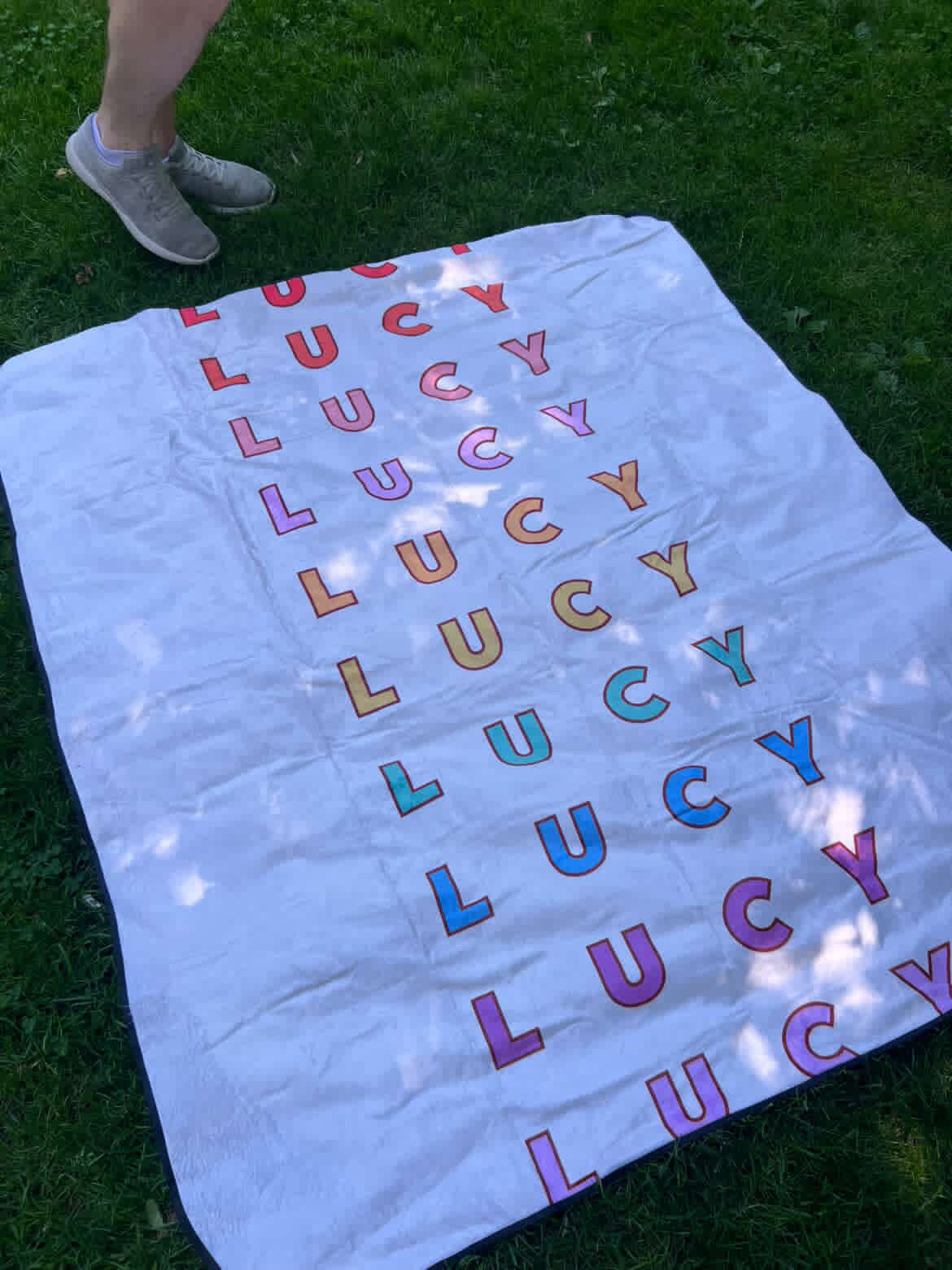 Repeat Name Outdoor Blanket (6 color ways)