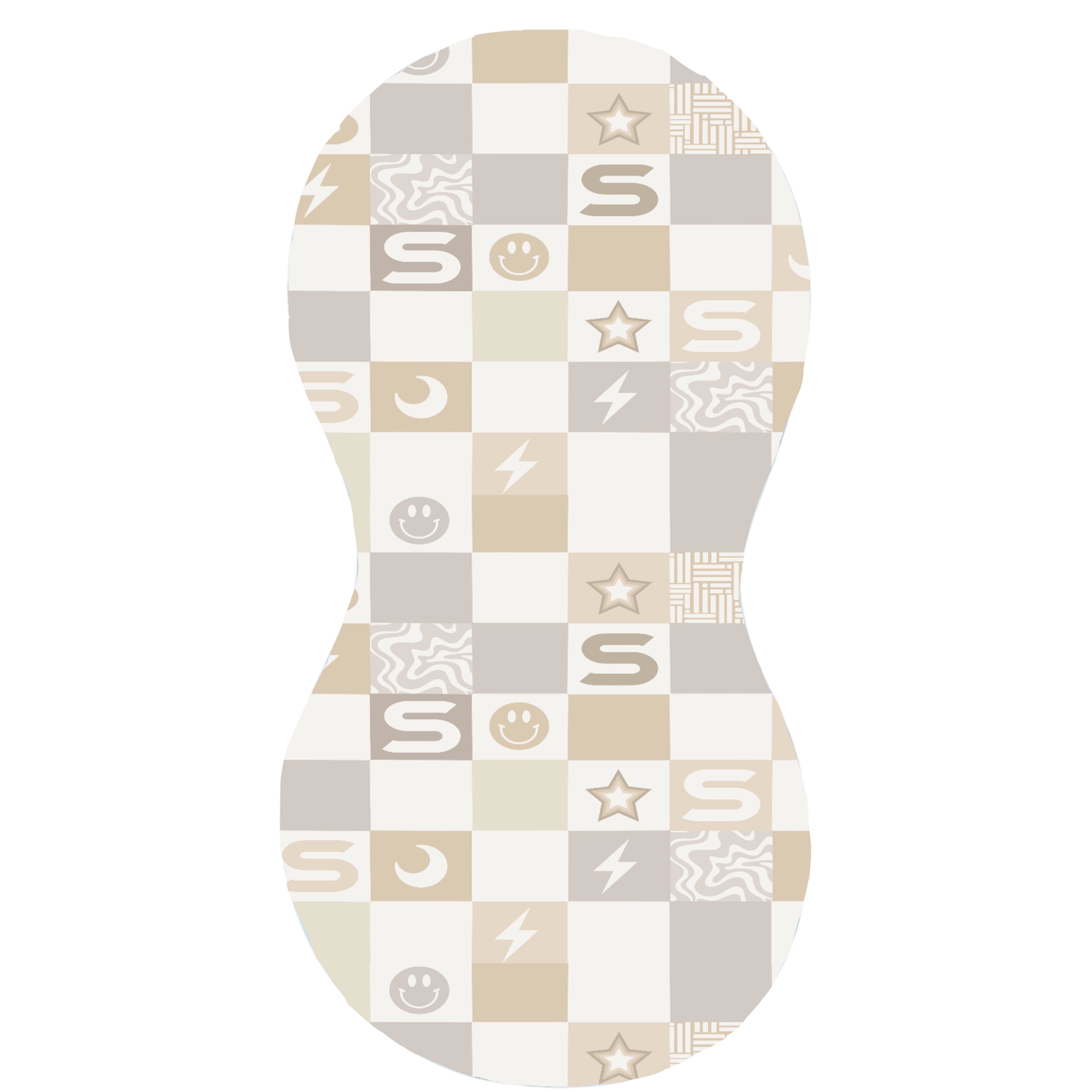 Initial Block Burp Cloth