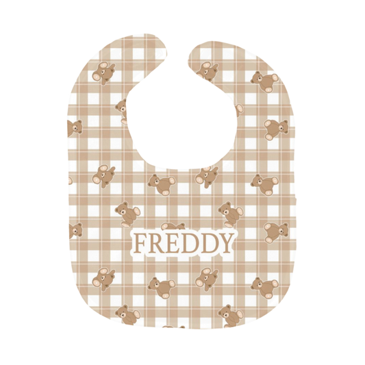 Teddy Tumbles Bib