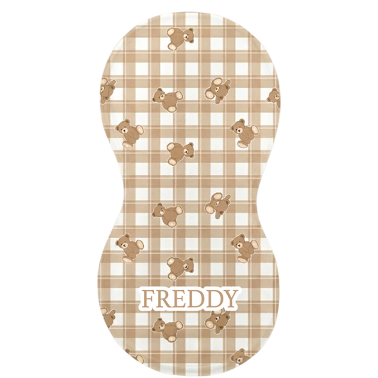 Teddy Tumbles Burp Cloth
