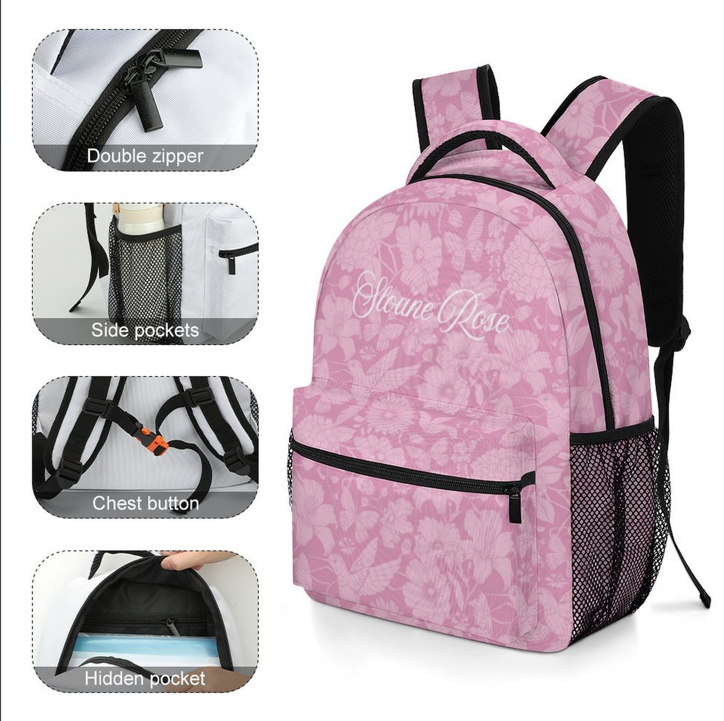 Pink Little Bloom Mini Backpack