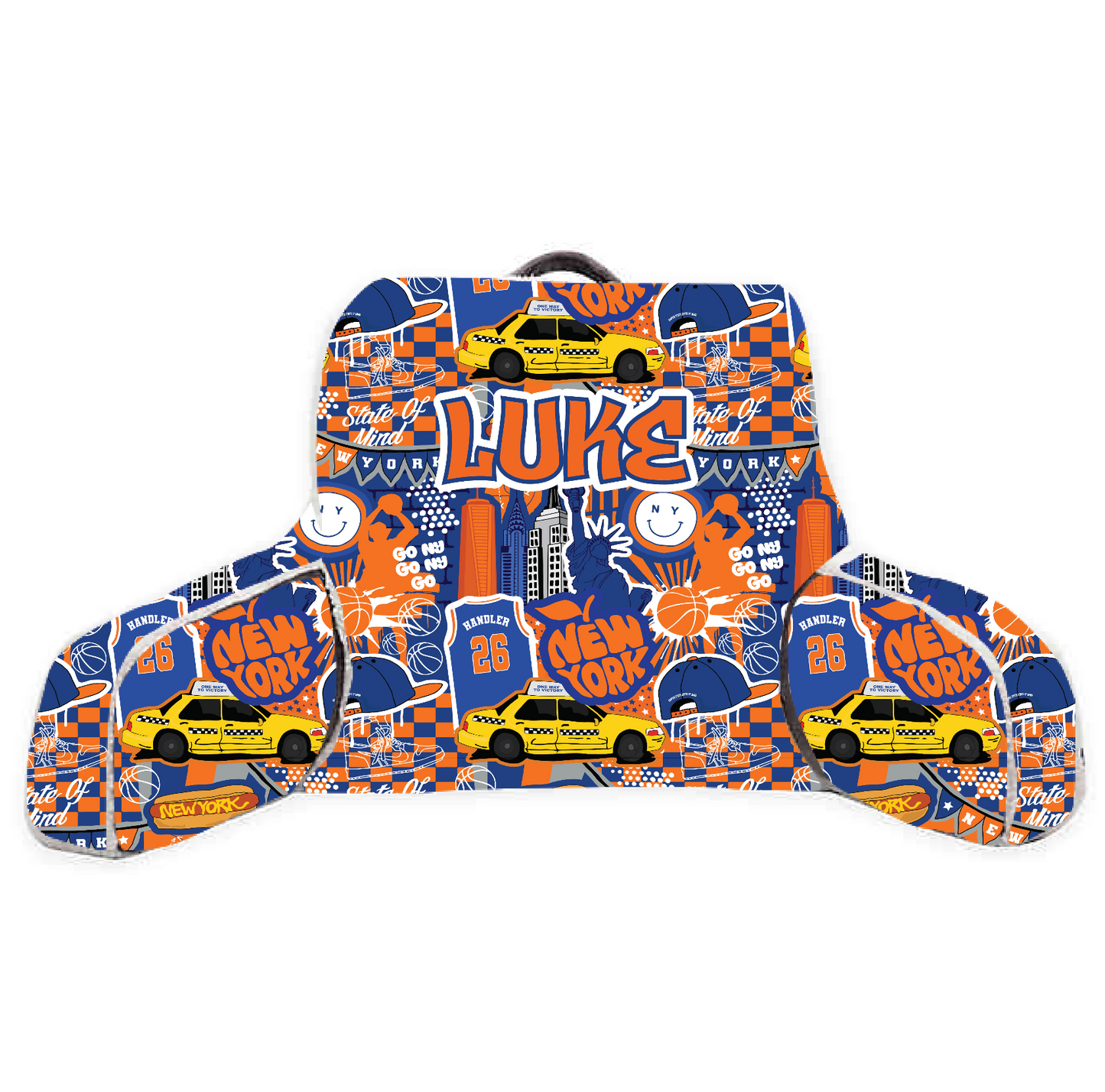 New York Basketball Lounge Pillow