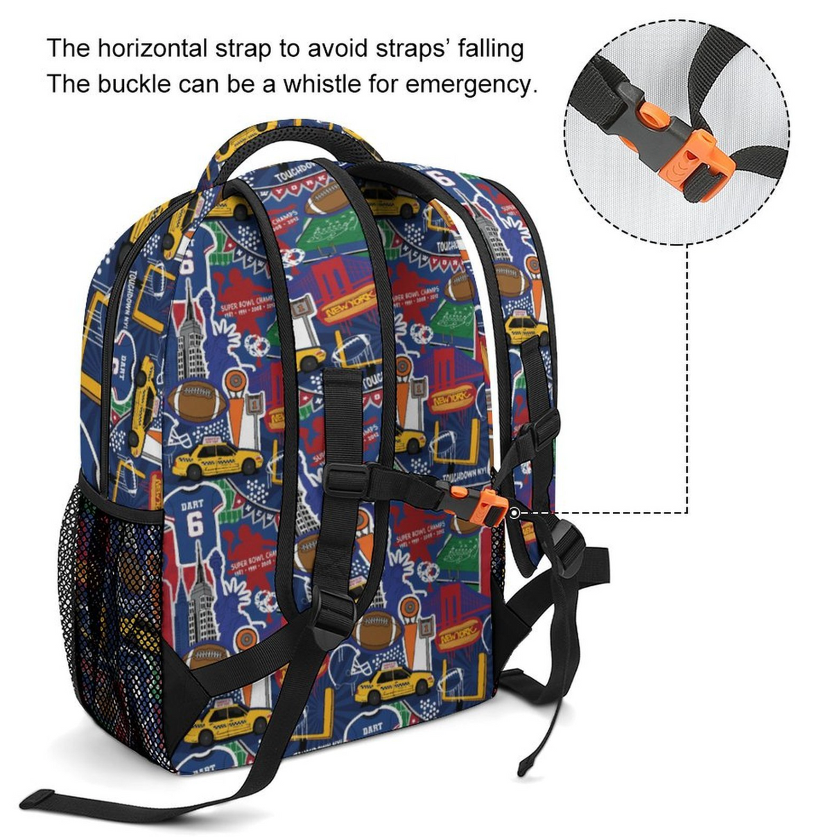 New York Football Backpack (2 team options)