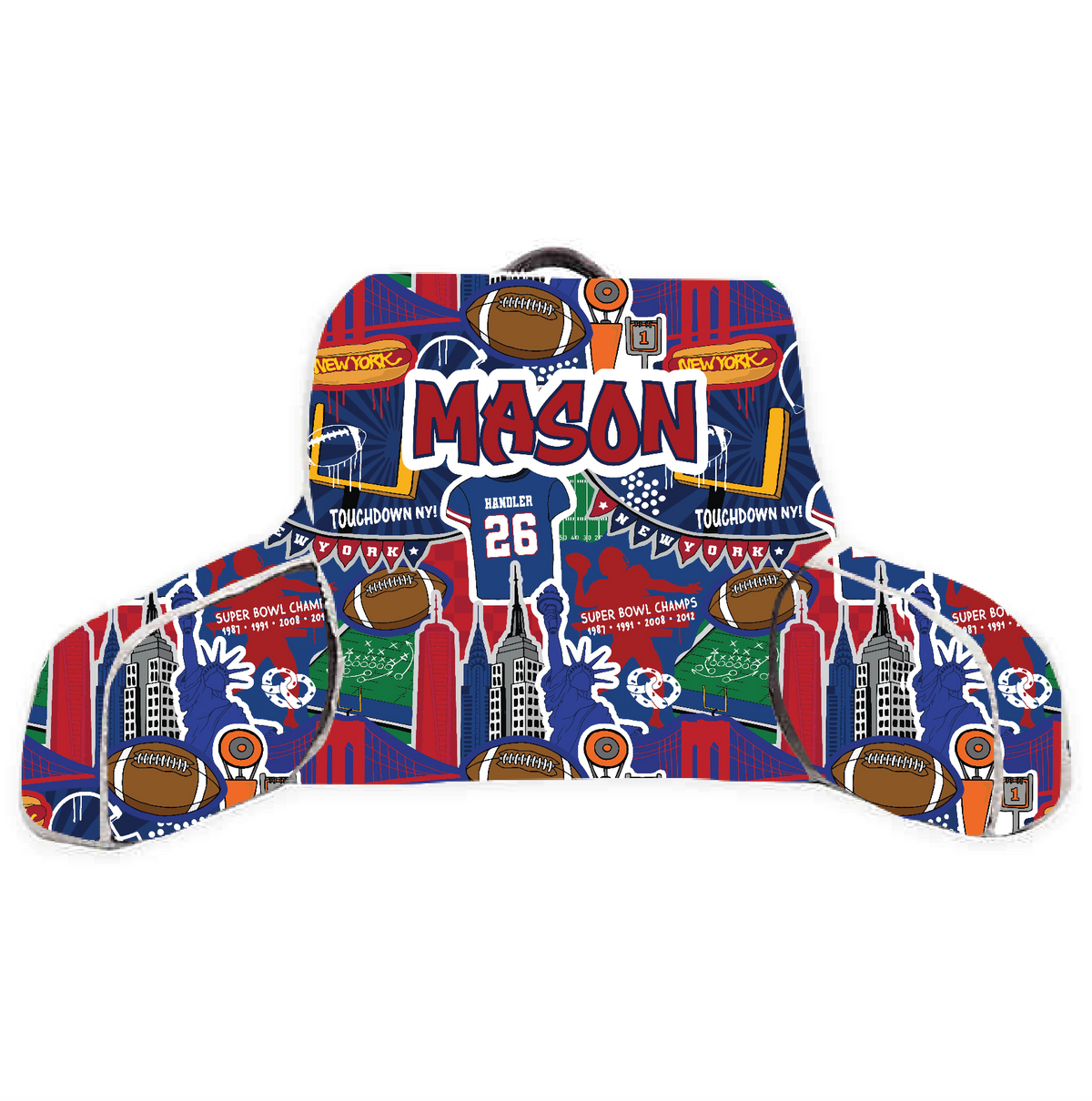New York Football Lounge Pillow (2 team options)