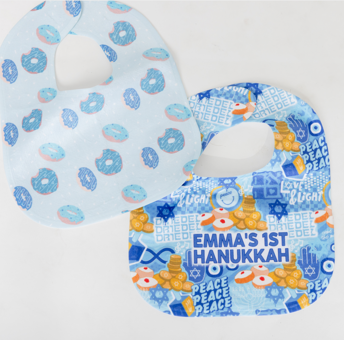 Hanukkah Donuts Bib