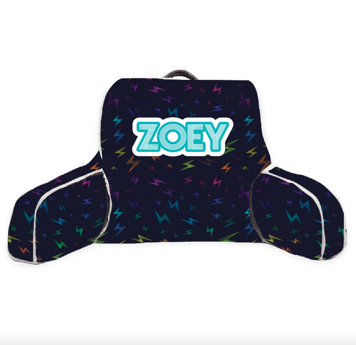 Rainbow Bolts Lounge Around Pillow