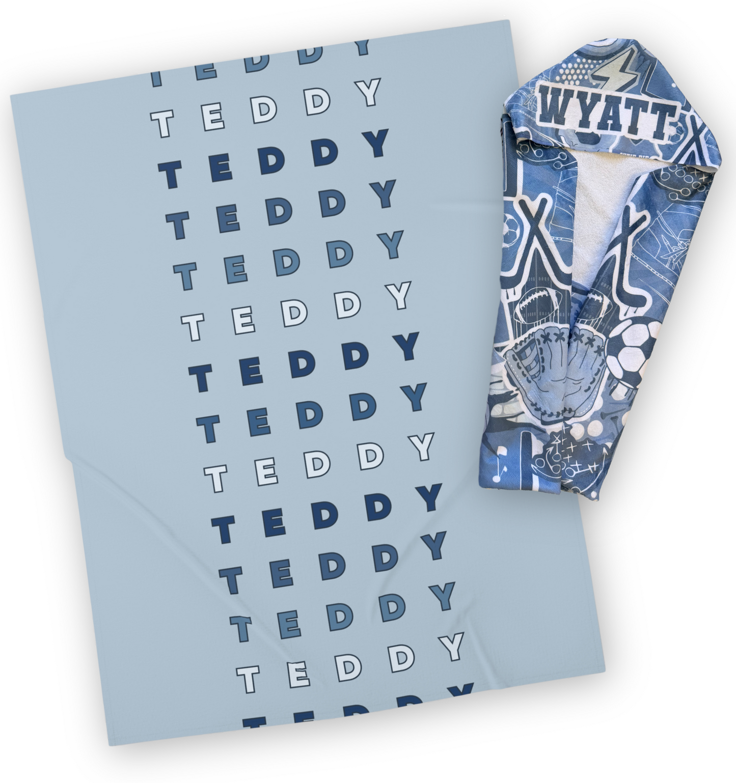 Blue Repeat Name and Rookie Season Bundle