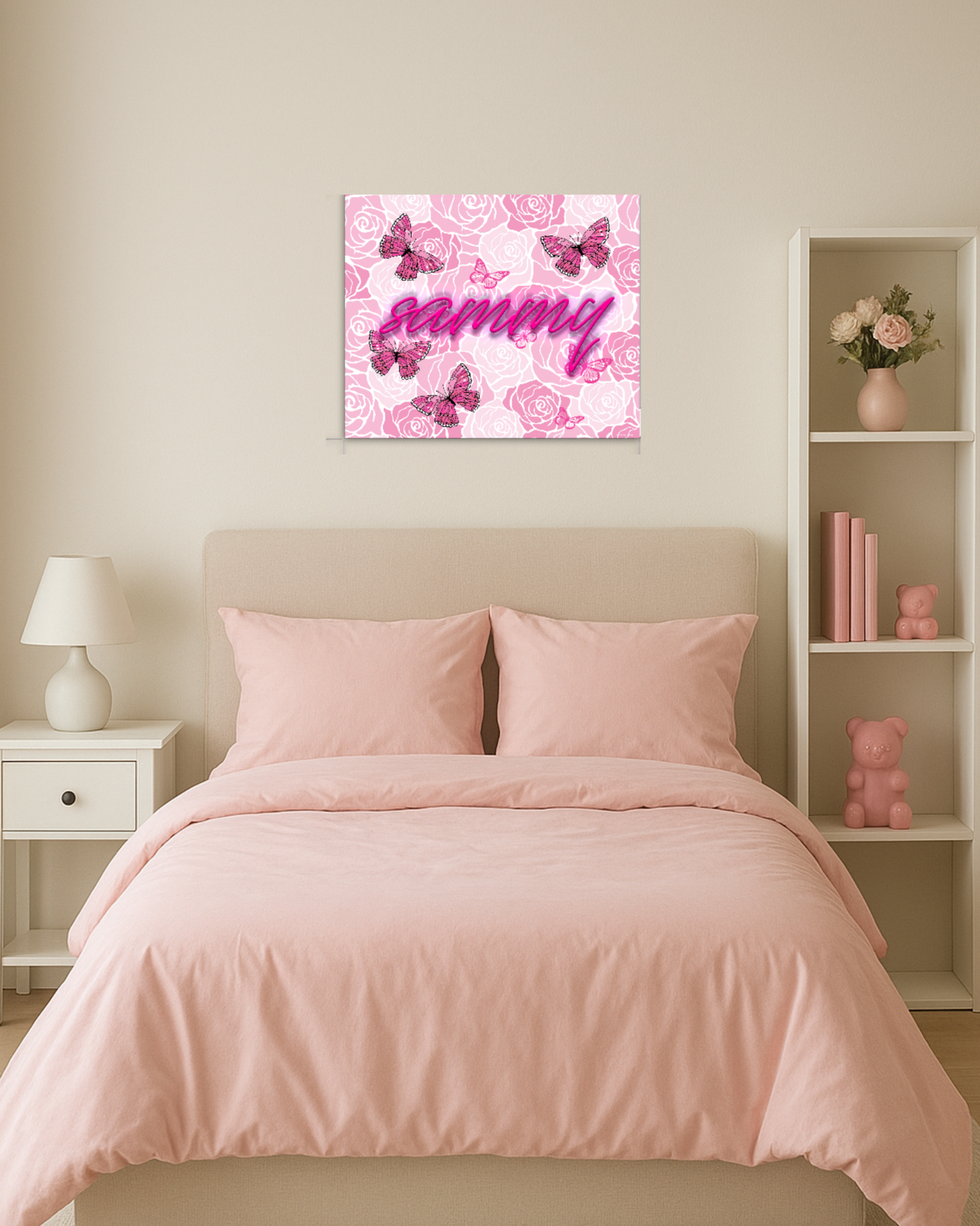 Rosey Days Neon Artwork