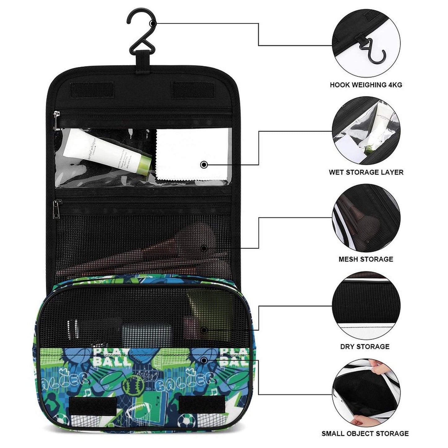 Baller Toiletry Bag (3 color ways)