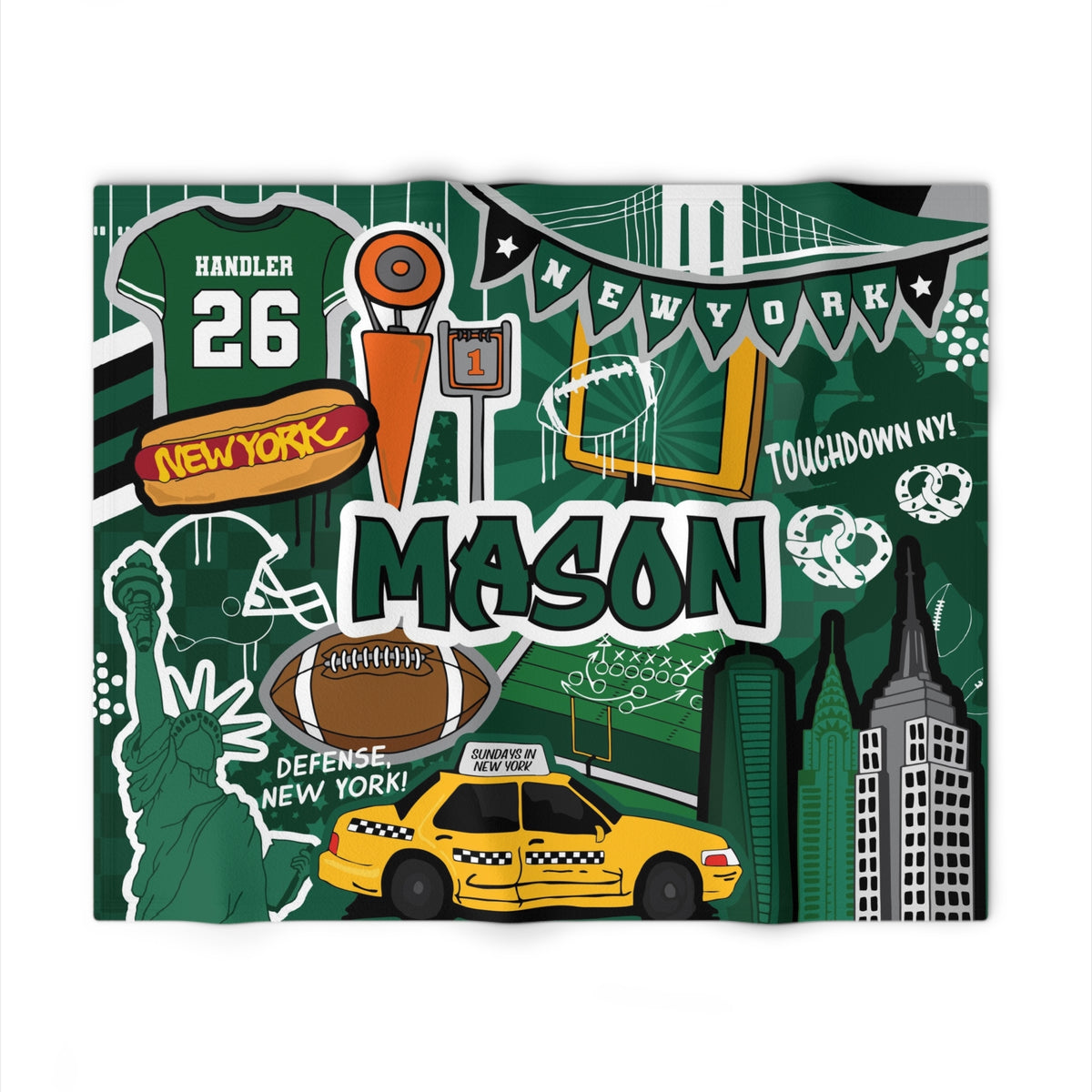 New York Football Blanket (2 team options)