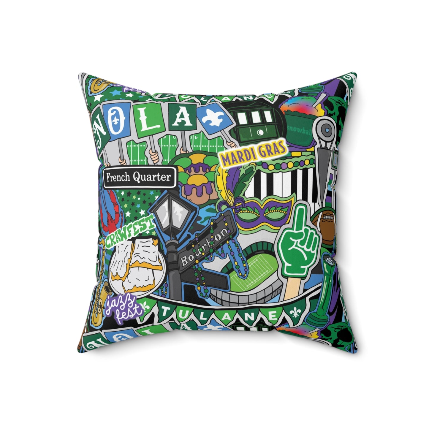 Tulane Throw Pillow