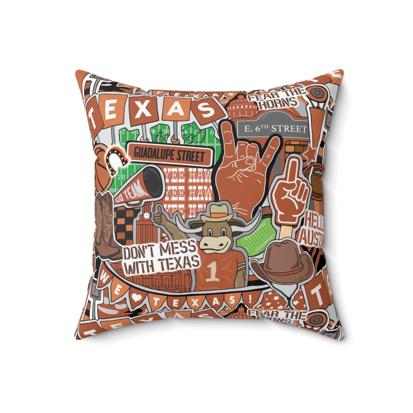 Texas Throw Pillow