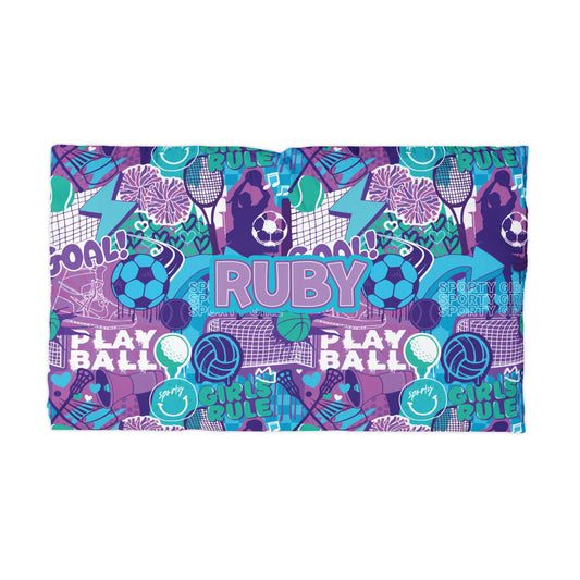 Sporty Girl Pillow Case