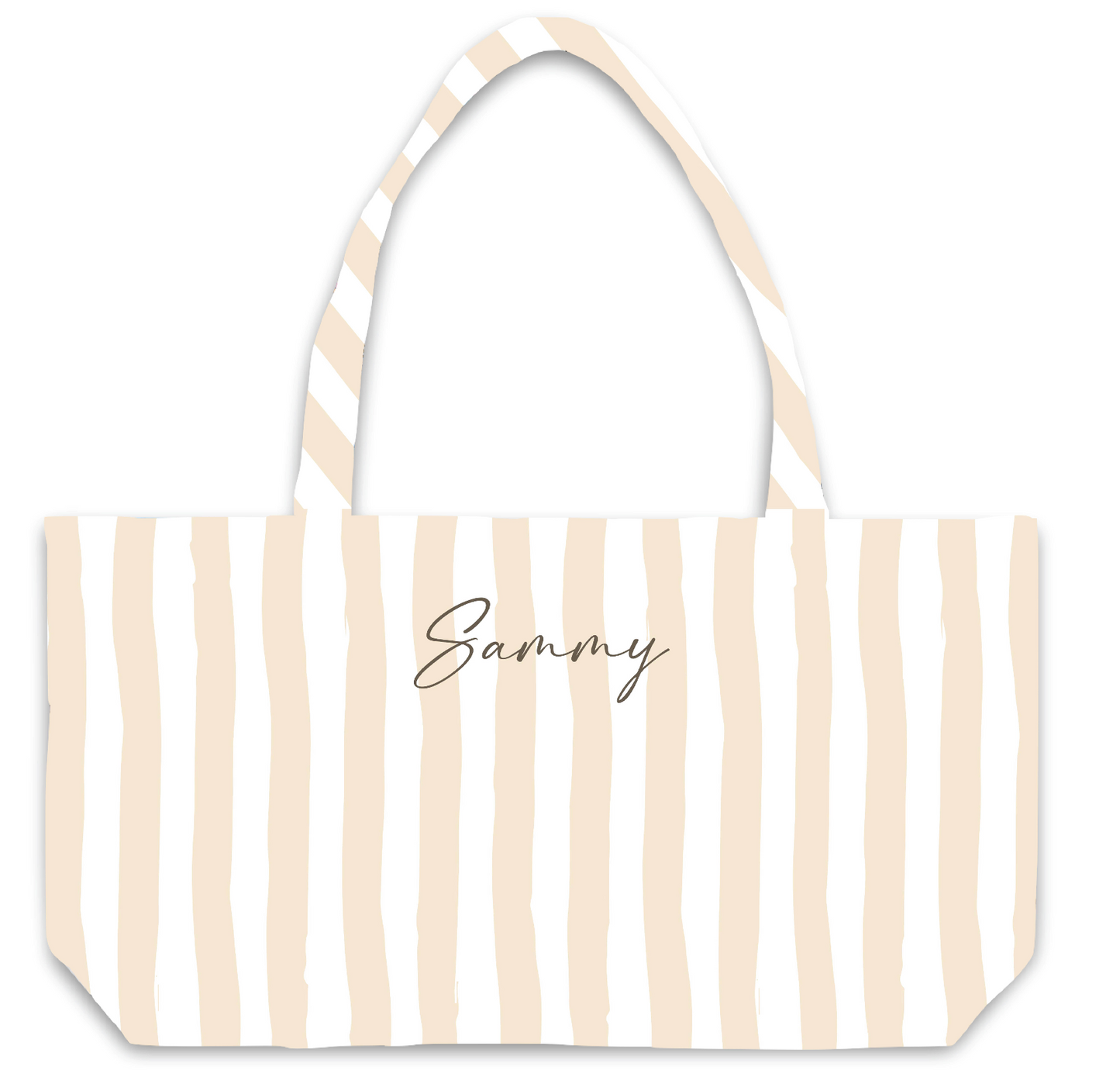 Stripes Fuzzy Tote Bag