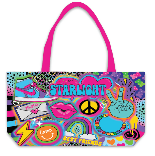 Glow Gal Fuzzy Tote Bag