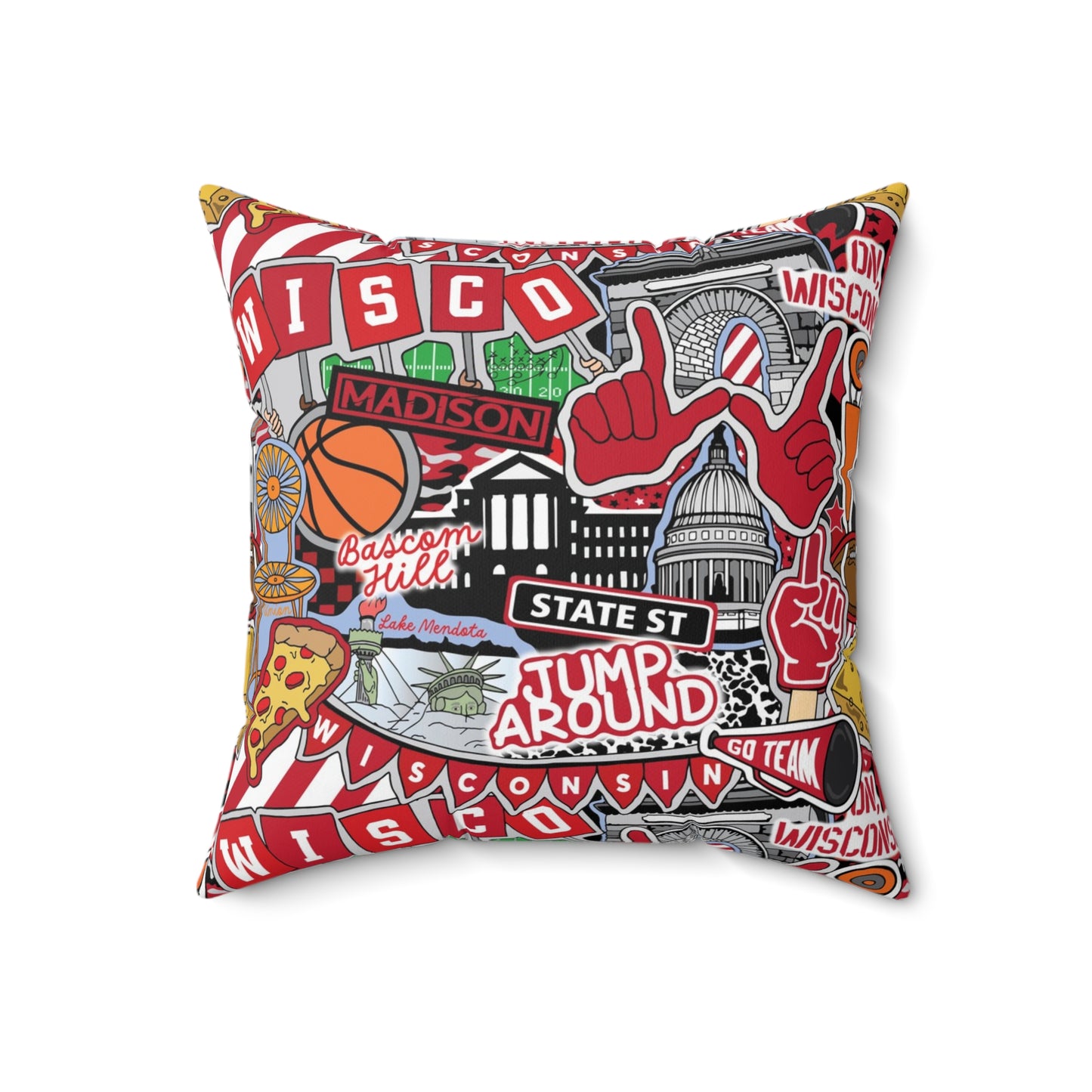 Wisconsin Throw Pillow