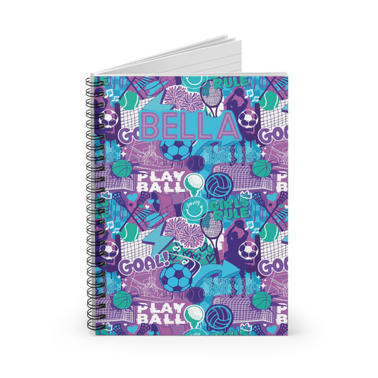 Sporty Girl Spiral Notebook