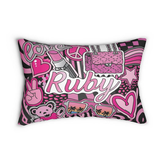 Girlie Girl Throw Pillow