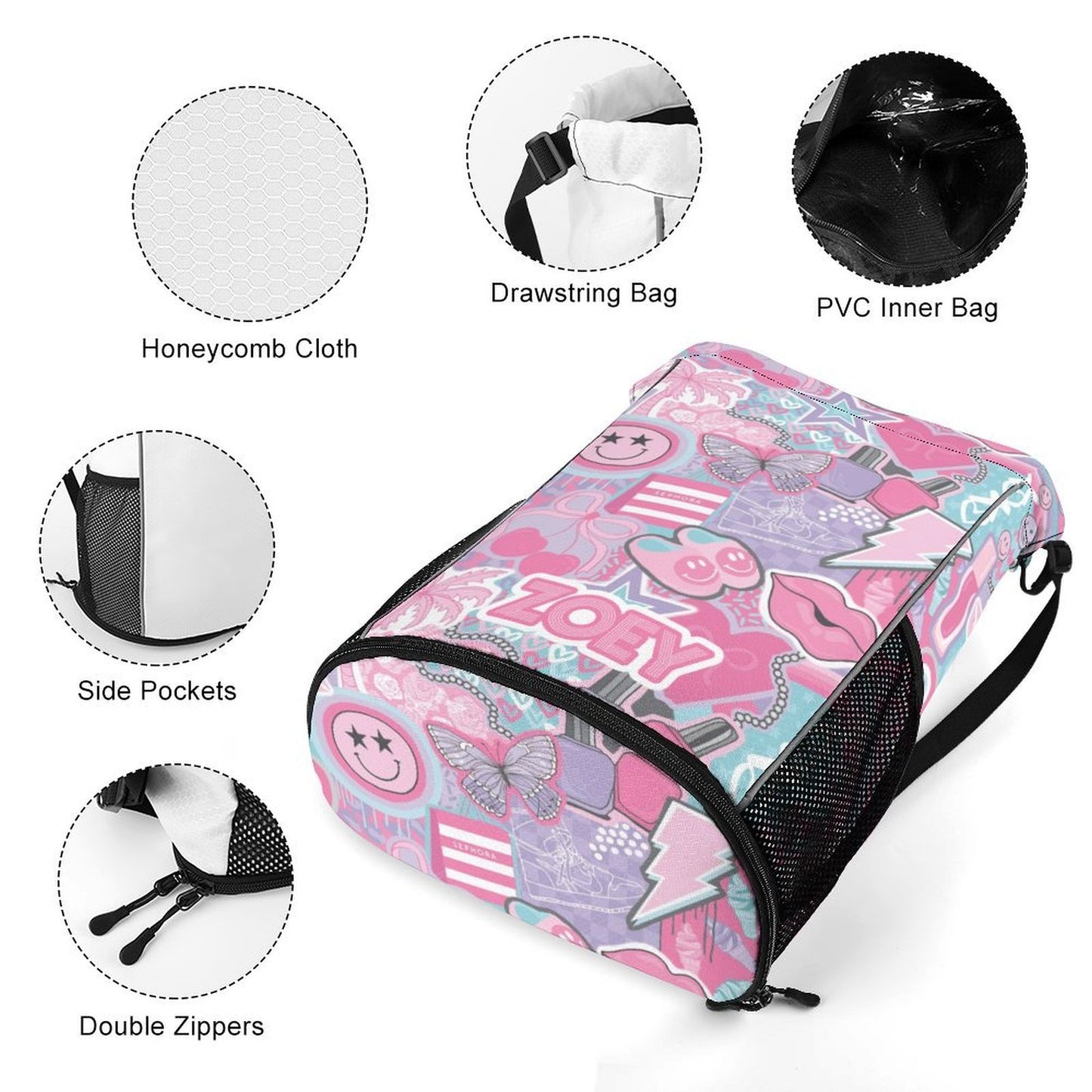 Cutie Bestie Drawstring Bag