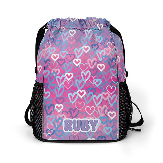 Ombre Hearts Drawstring