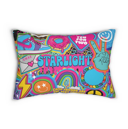 Glow Gal Throw Pillow