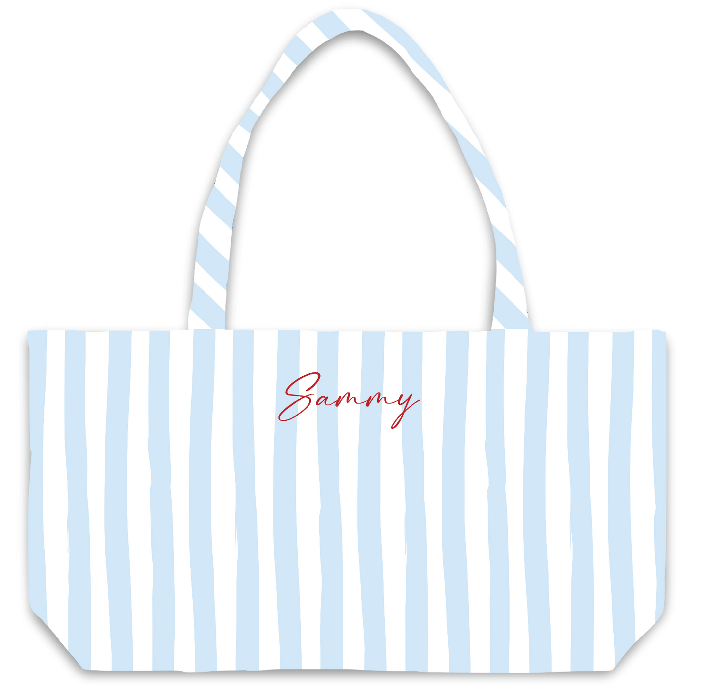 Stripes Fuzzy Tote Bag