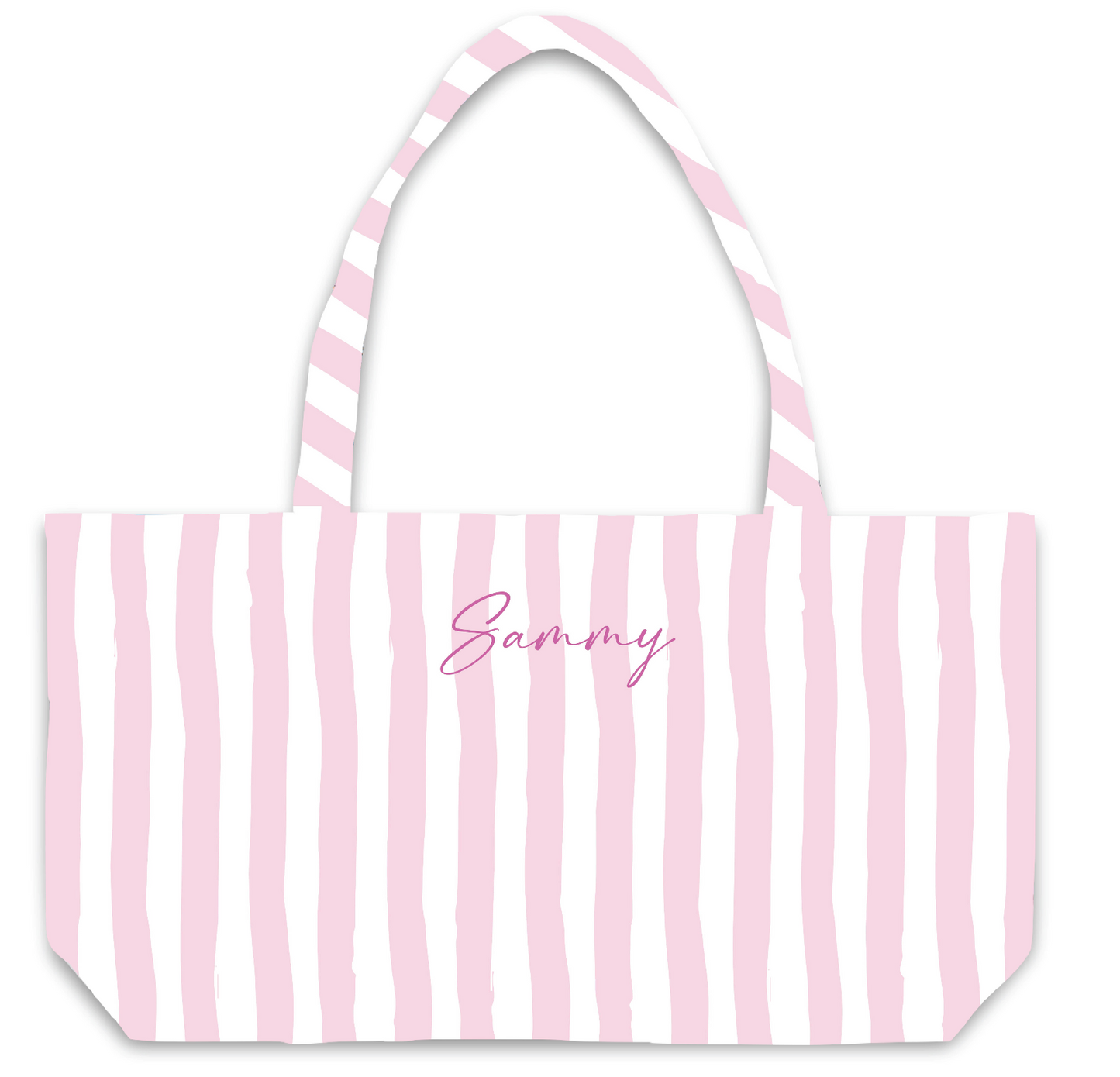 Stripes Fuzzy Tote Bag