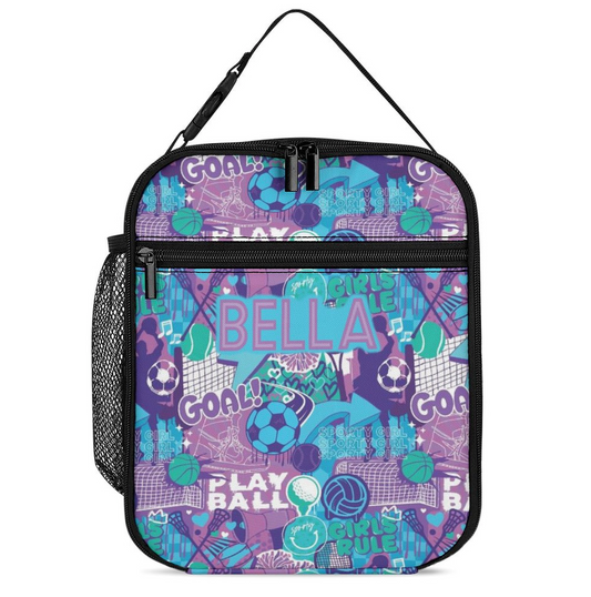 Sporty Girl Insulated Lunch Tote