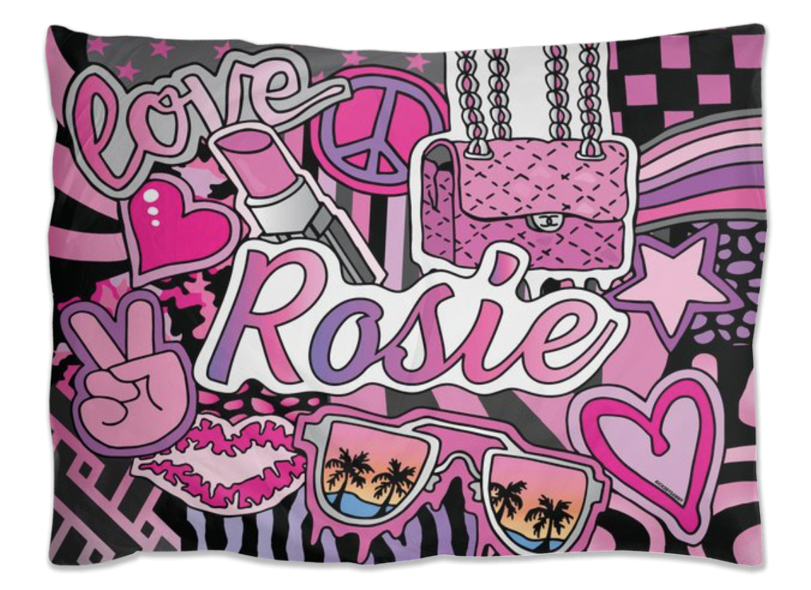 Girlie Girl Lip Pillow Case